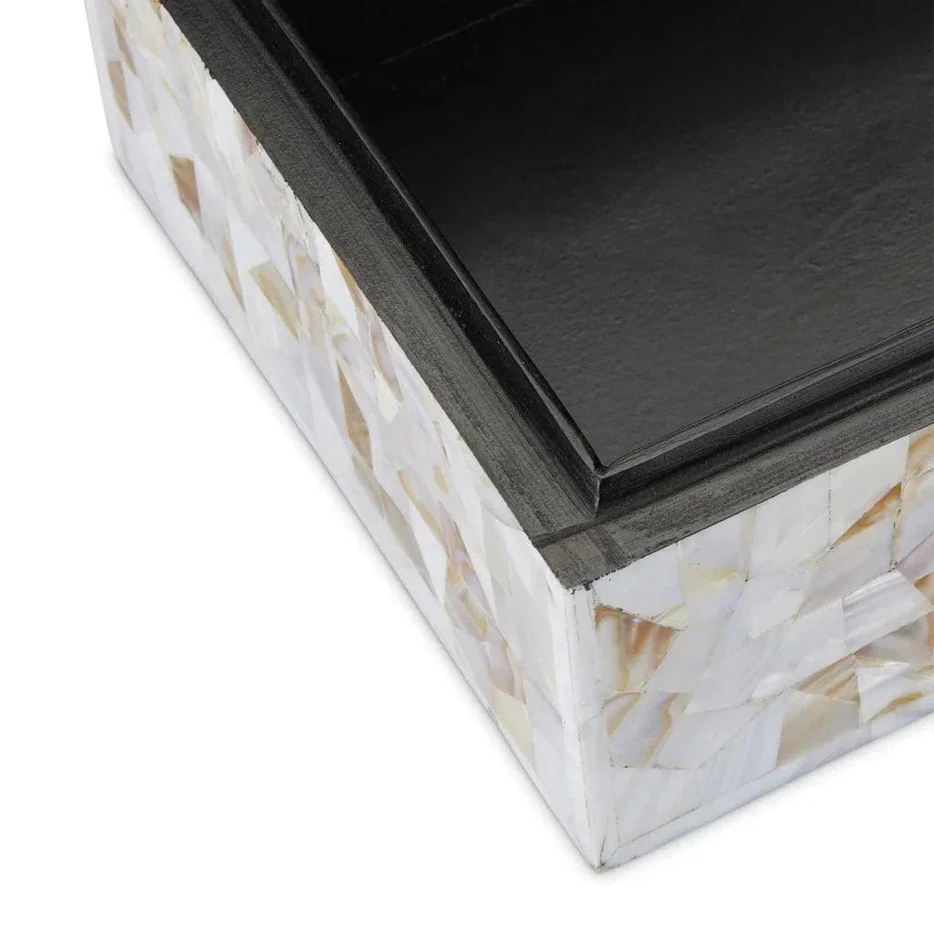 Uma Mother of Pearl Box Set of 2 - LOOMLAN - Currey & Co - Boxes & Bowls
