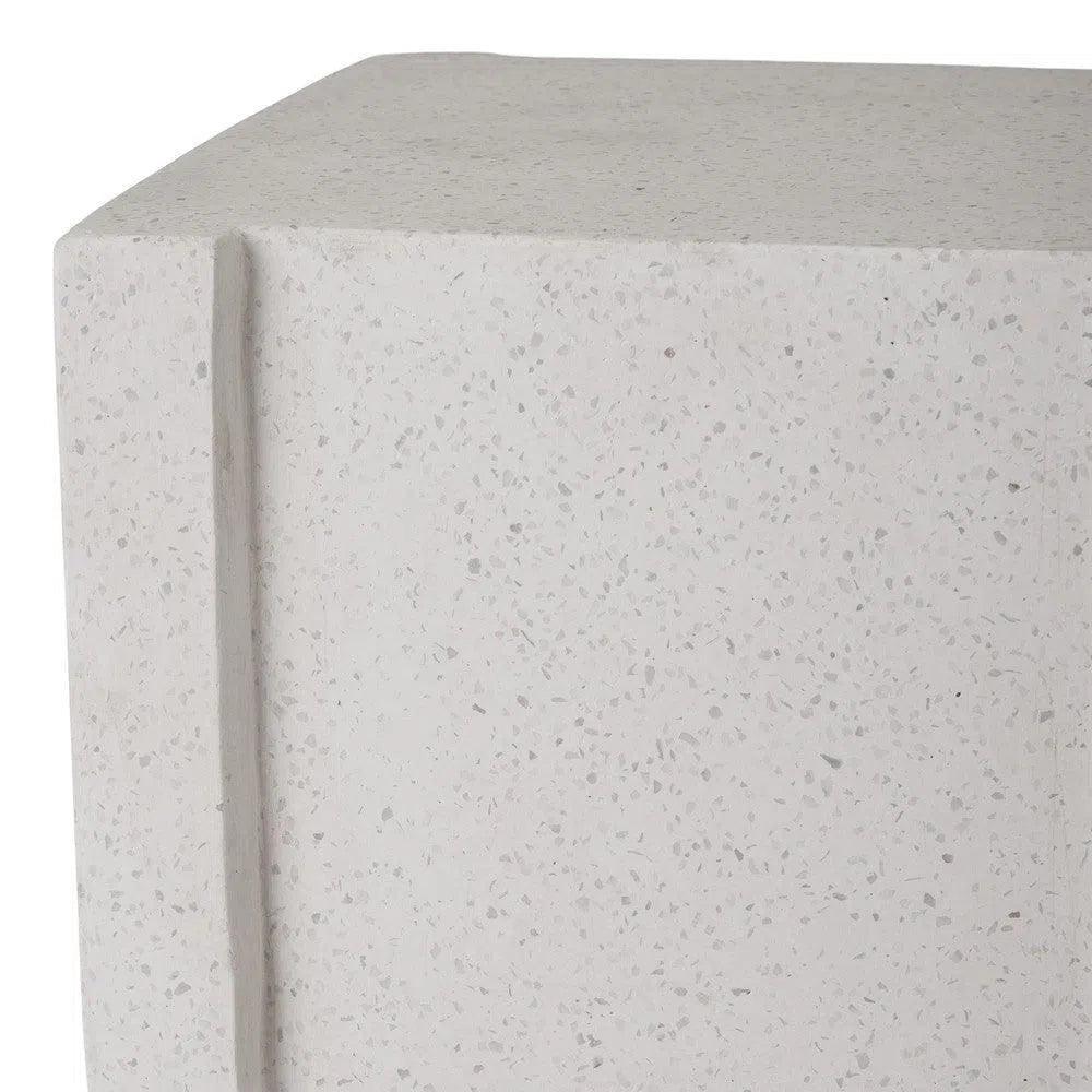 Uri 18 in. Square Terrazzo Garden Stool-Garden Stools-Emissary-LOOMLAN