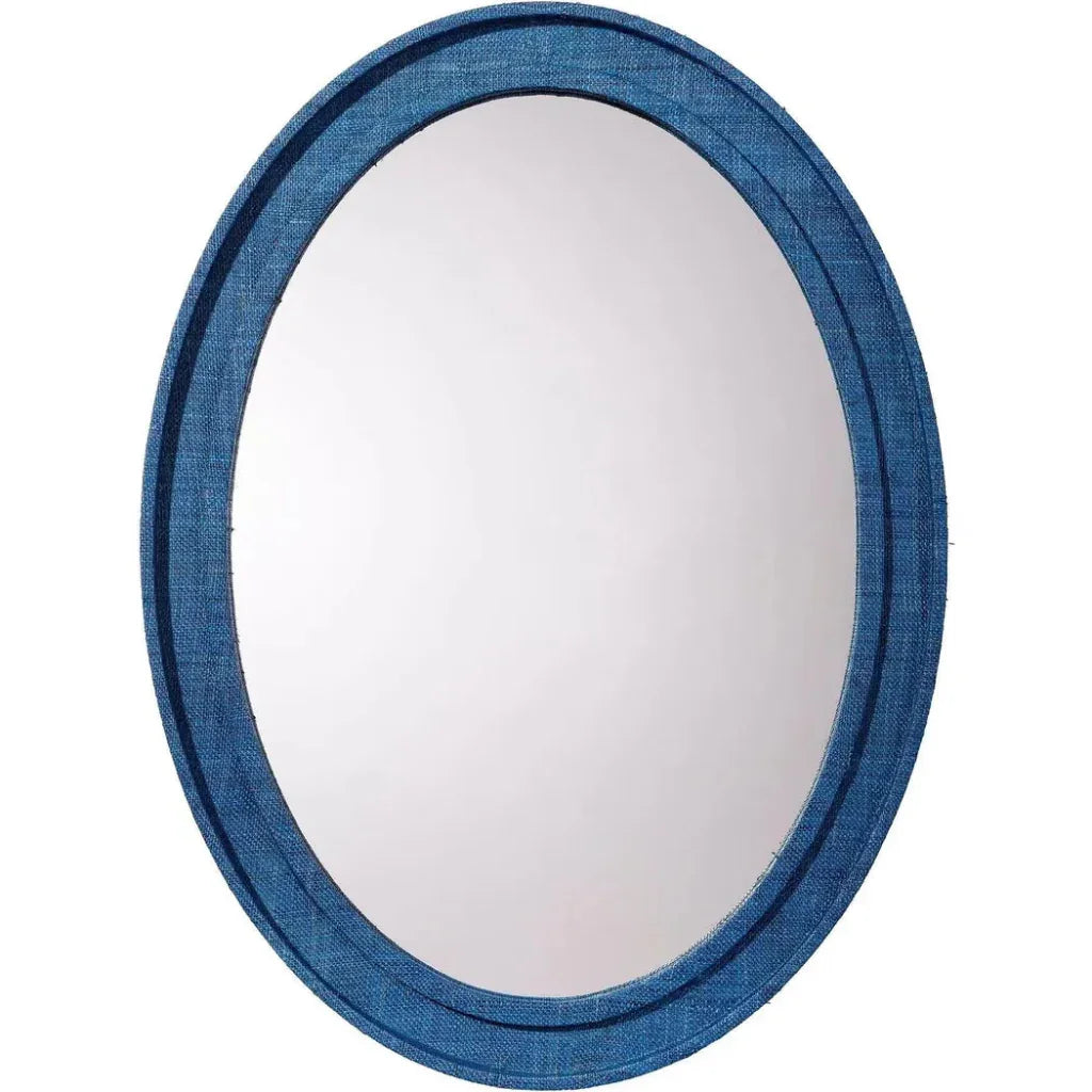 Valley Raffia Oval Wall Mirror - LOOMLAN - Jamie Young - Wall Mirrors