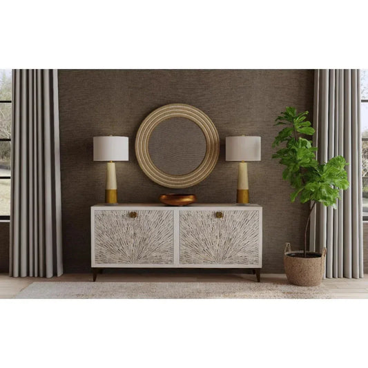 Vargas Cement Gold Table Lamp - LOOMLAN - Bassett Mirror - Table Lamps