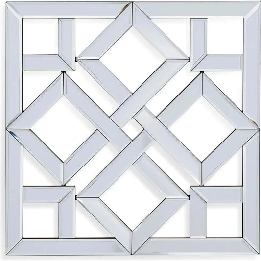 Vida Wood Silver Wall Mirror - LOOMLAN - Bassett Mirror - Wall Mirrors