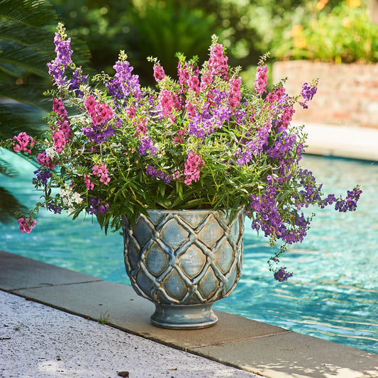 Vinci Criss Cross Ceramic Planter - Curated Home Gift - view 2
