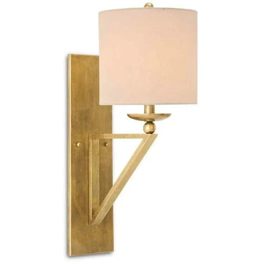 Vintage Brass Anthology Wall Sconce - LOOMLAN - Currey & Co - Wall Sconces