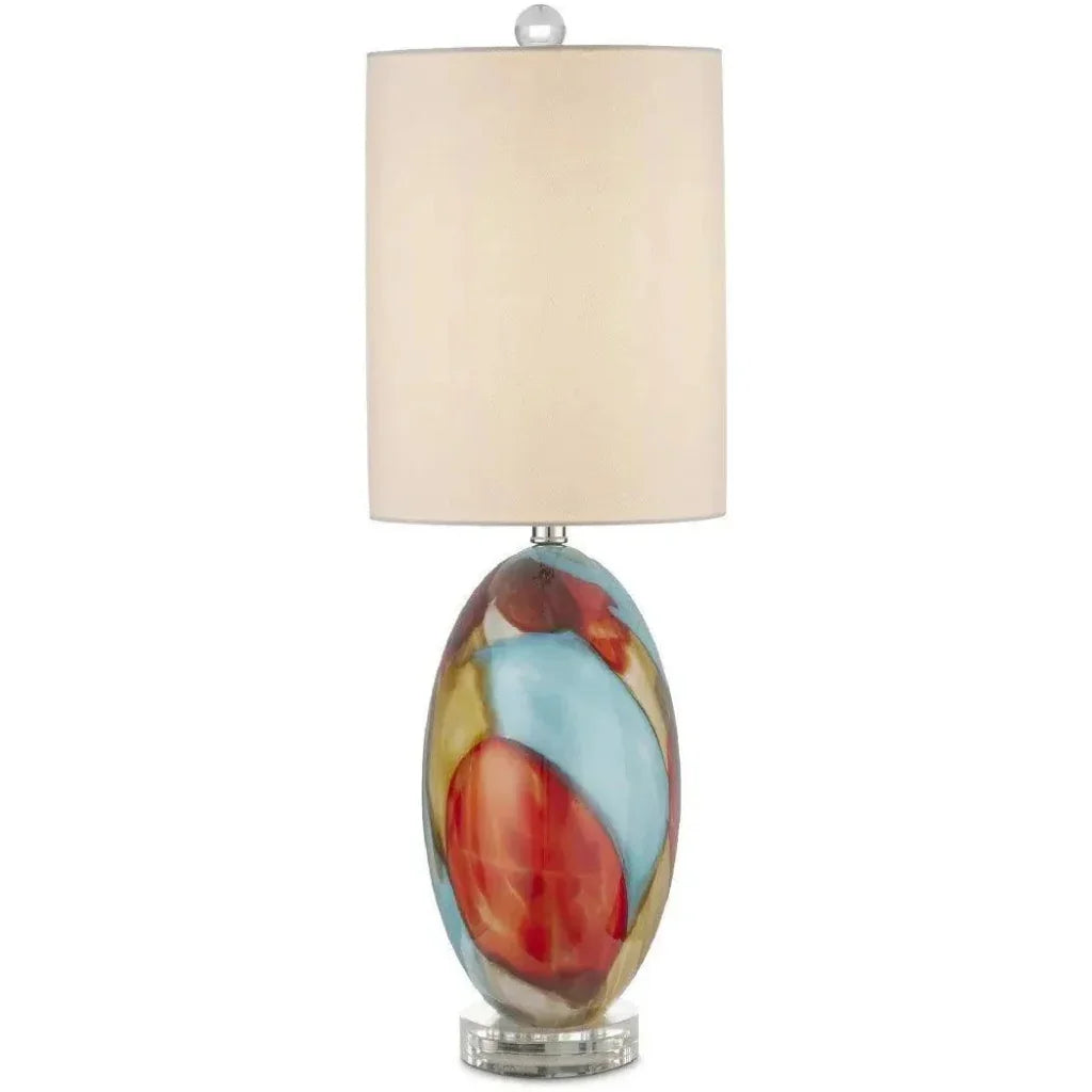 Vivid Glass Multicolor Table Lamp - LOOMLAN - Currey & Co - Table Lamps