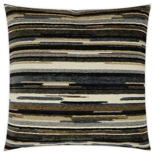 Vivid Grey stone Brown Grey Large Throw Pillow Insert - LOOMLAN - D.V. Kap - Throw Pillows
