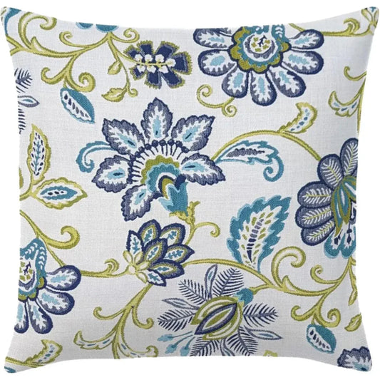 Whimsical Jacobbean Double Side Outdoor Pillow-Outdoor Pillows-Earnest Collection-20" Square DS-LOOMLAN