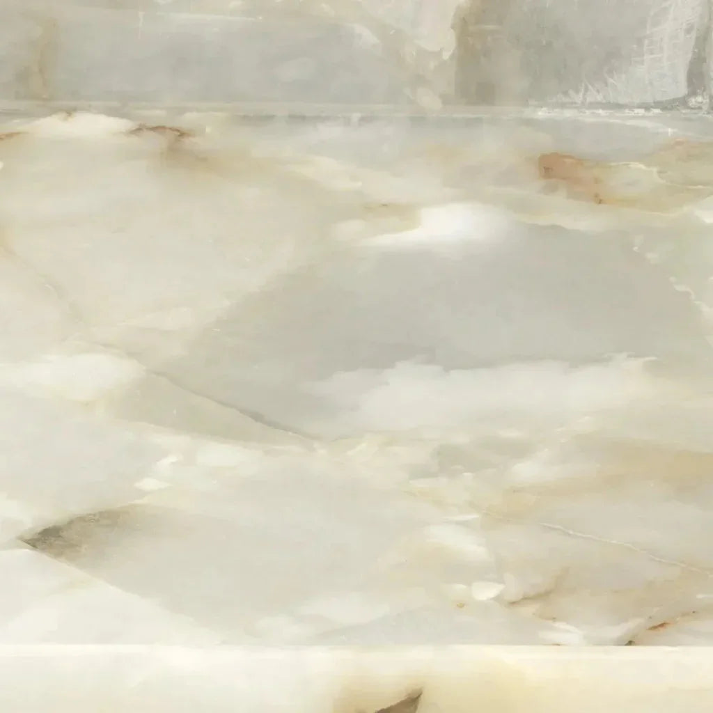 White Alabaster Antonia Tray Tabletop Decor - Large - LOOMLAN - Jamie Young - Trays
