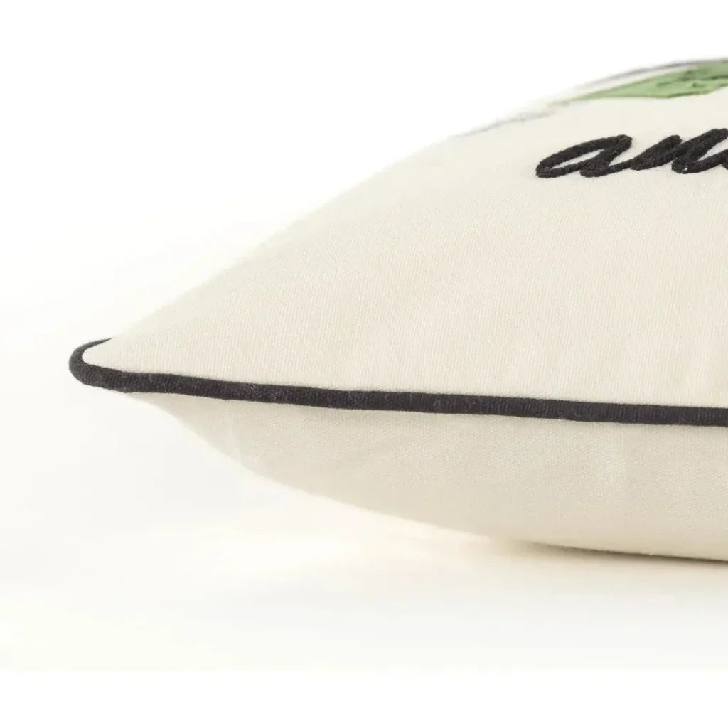 LOOMLAN White Christmas Lumbar Pillow North Pole