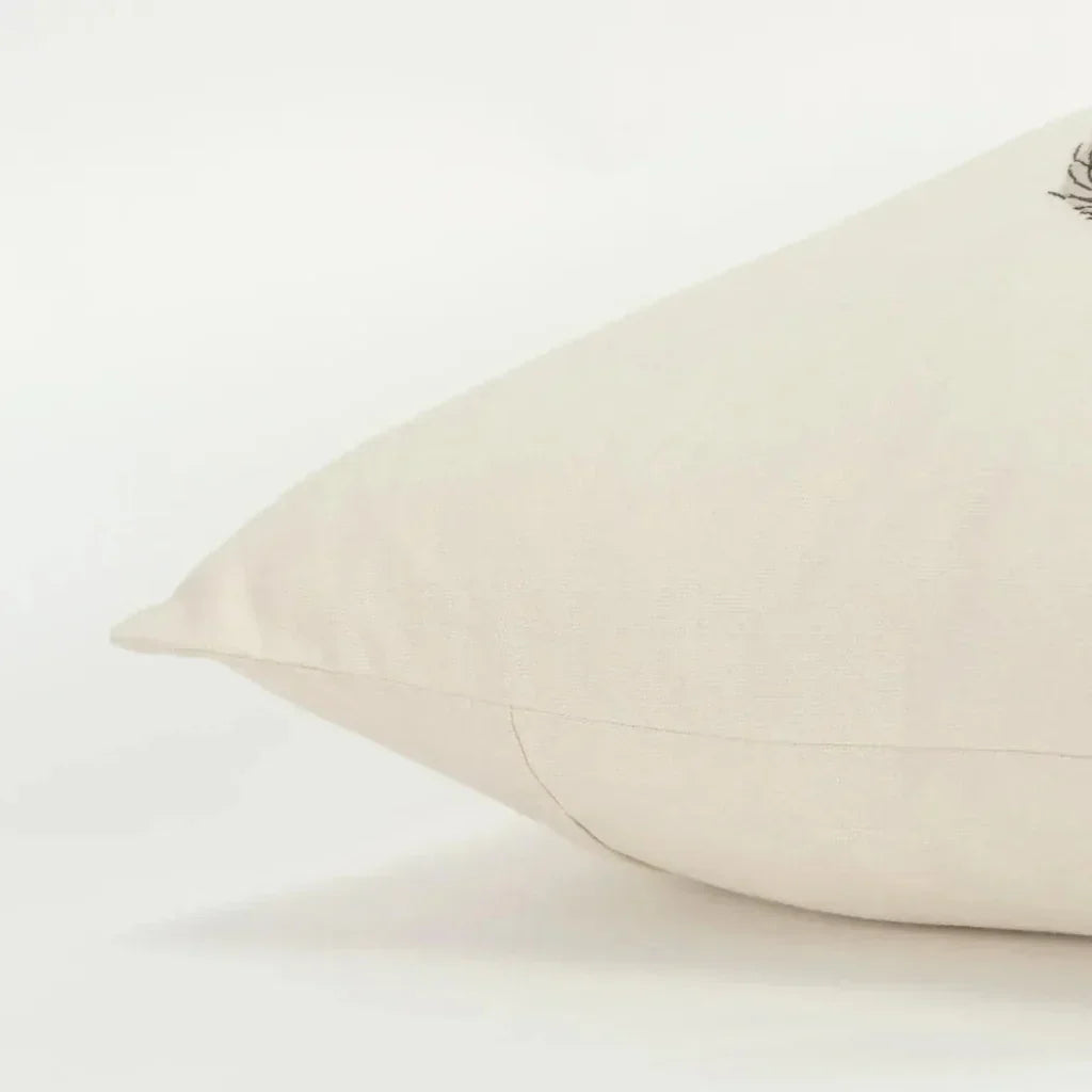 LOOMLAN White Christmas Throw Pillow Down Insert Luna