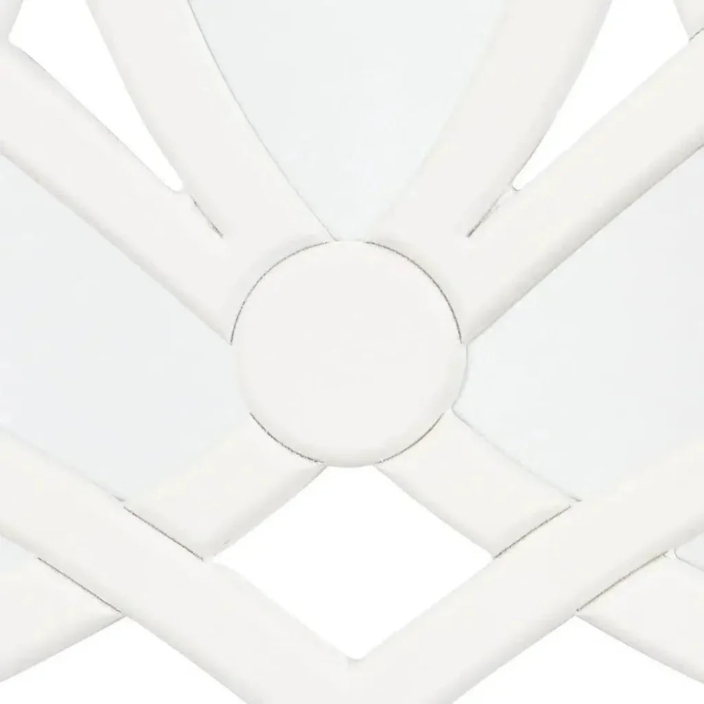White Decorative Wall Mirror 46" Wide Cottage - LOOMLAN - Jamie Young - Wall Mirrors