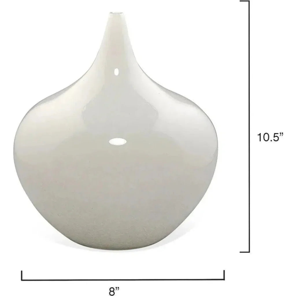 White Glass Nymph Decorative Vases 3PC - LOOMLAN - Jamie Young - Vases & Jars