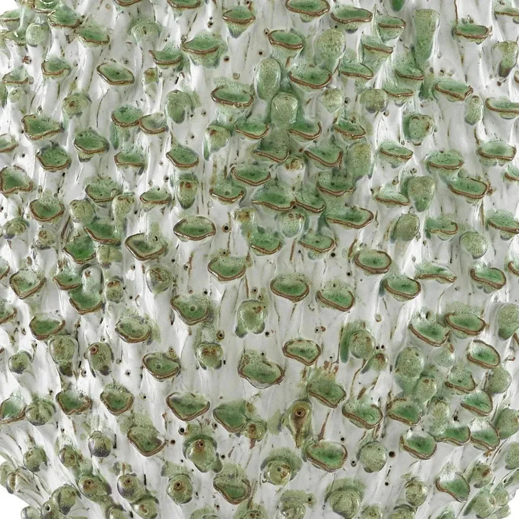 White Green Milione Small Vase - LOOMLAN - Currey & Co - Vases & Jars