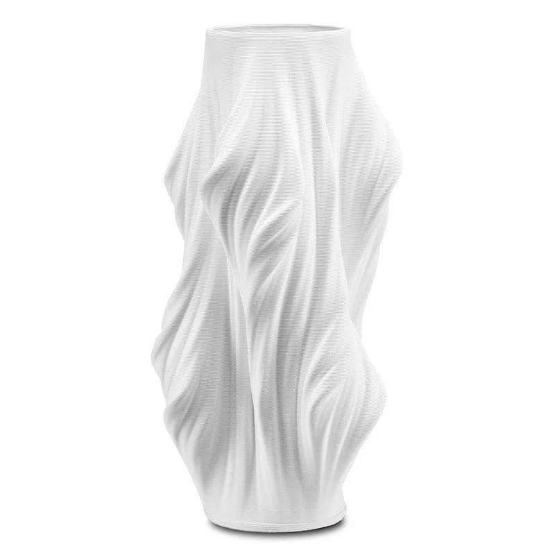 White Yin Large White Vase - LOOMLAN - Currey & Co - Vases & Jars