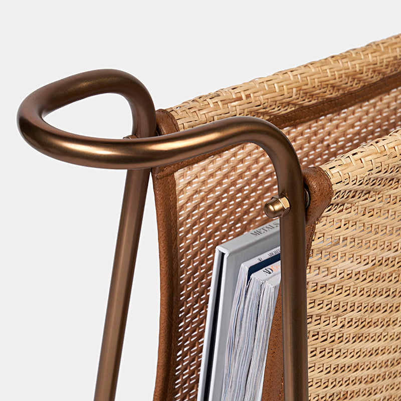 Willow Handwoven Rattan Magazine Rack