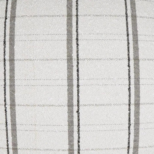 Wooly Bully Snow Stripes White Grey Large Throw Pillow - LOOMLAN - D.V. Kap - Throw Pillows