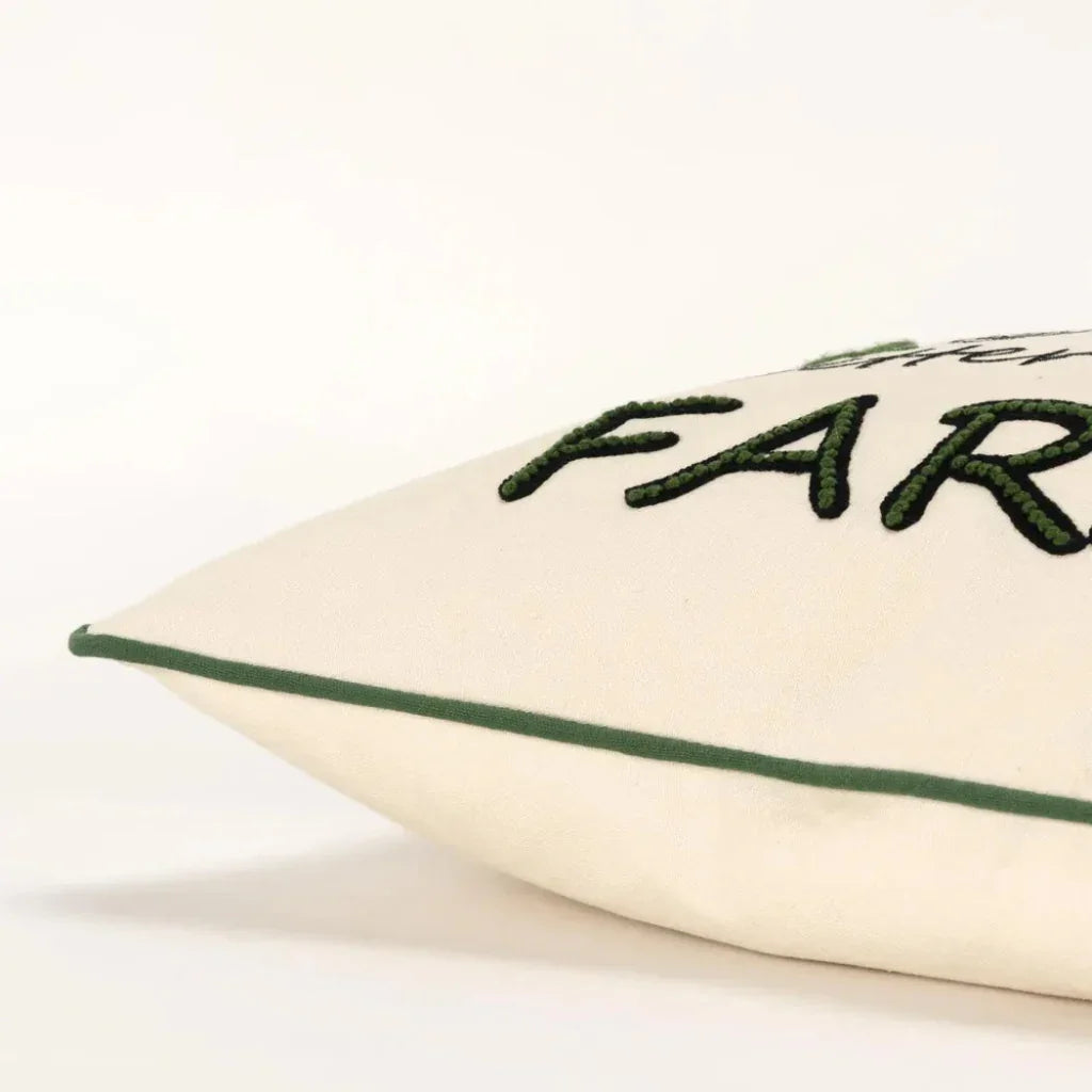 LOOMLAN Yara Farm life Throw Pillow With Down Insert
