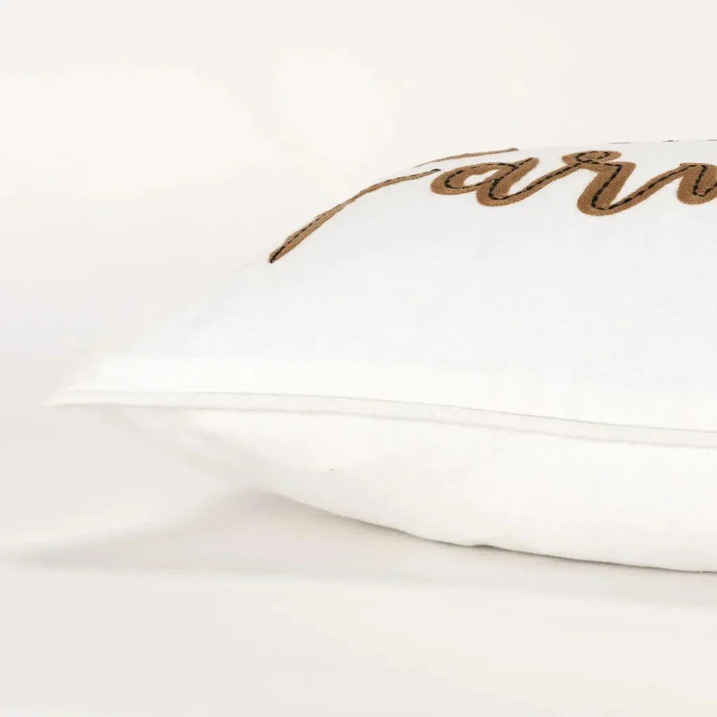 LOOMLAN Yara Farmhouse Lumbar Pillow Cover With Insert