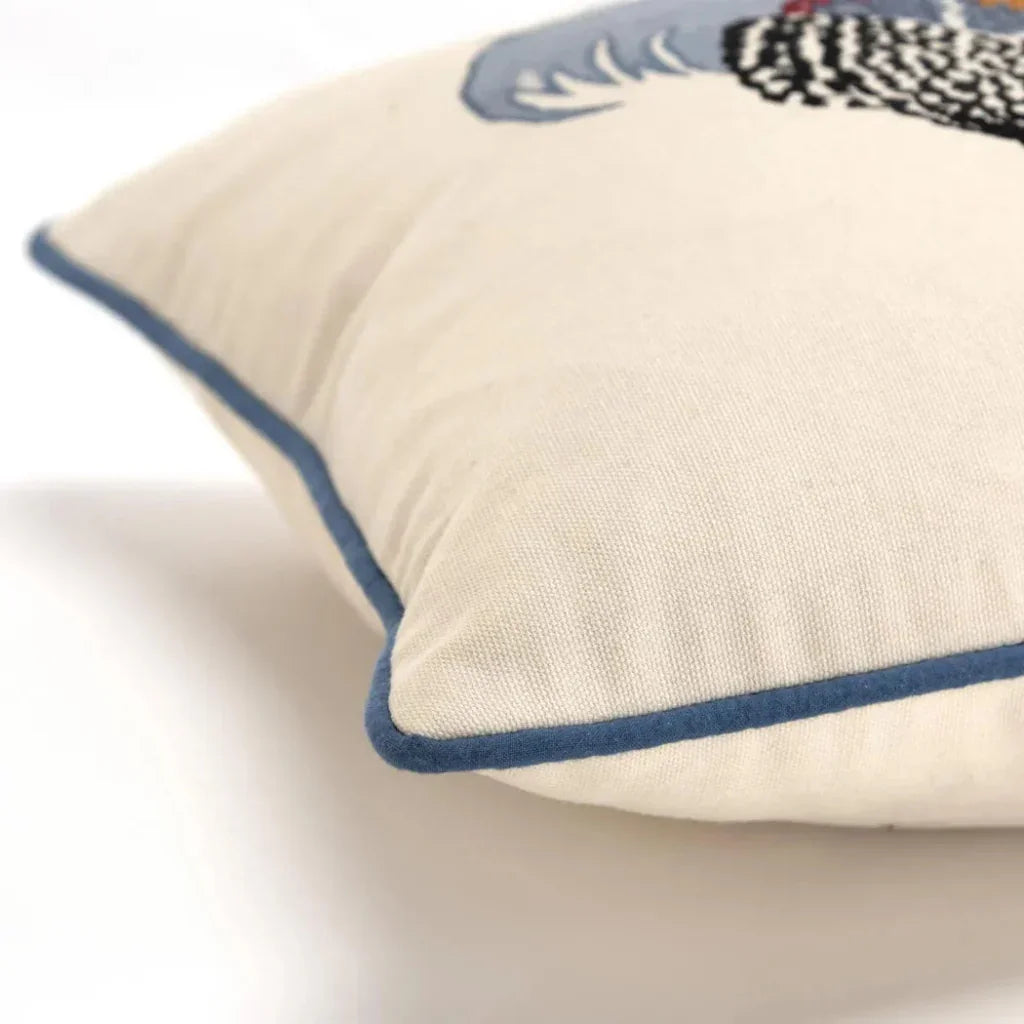 Yara Roosters Lumbar Pillow Cover Insert Roosters - LOOMLAN - LOOMLAN - Throw Pillows