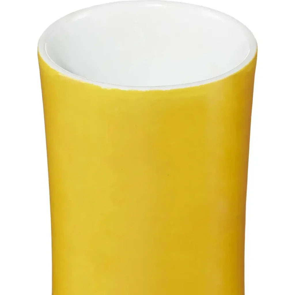 Yellow Imperial Yellow Long Neck Vase - LOOMLAN - Currey & Co - Vases & Jars