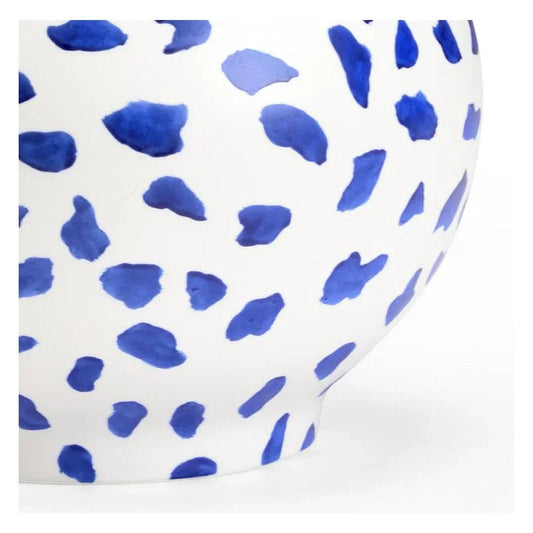 Yokohama Blue Ceramic Vase - LOOMLAN - Chelsea House - Vases & Jars