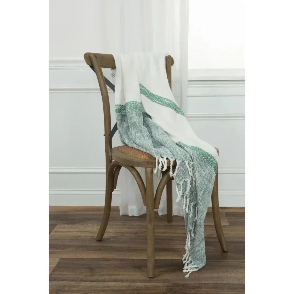 Zack Color Block Cotton Throw Blanket - LOOMLAN - LOOMLAN - Throw Blankets