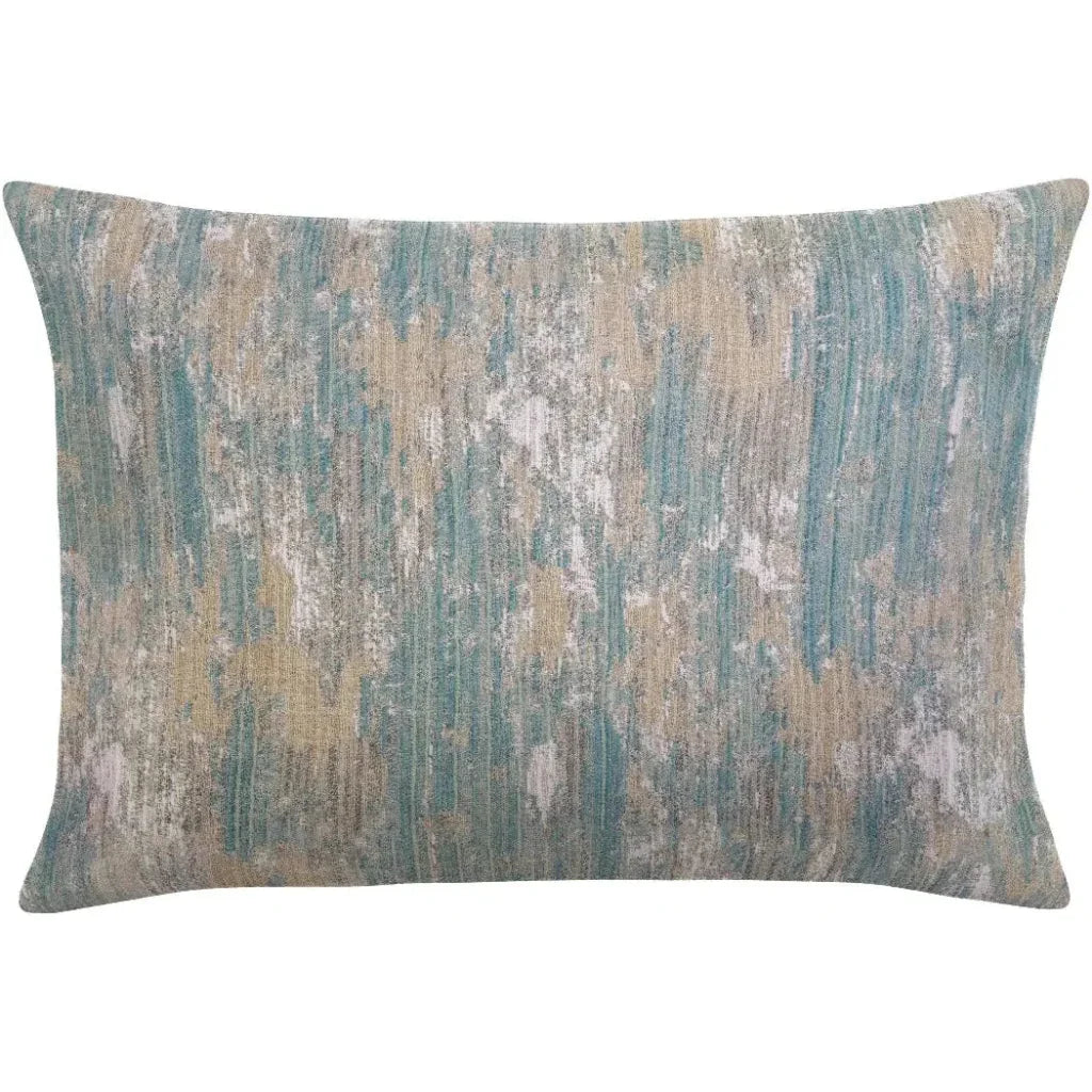 Zale Mist Handmade Outdoor Pillow-Outdoor Pillows-Earnest Collection-20"x13" Lumbar-LOOMLAN