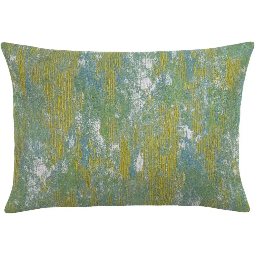 Zale Spring Handmade Outdoor Pillow-Outdoor Pillows-Earnest Collection-20"x13" Lumbar-LOOMLAN