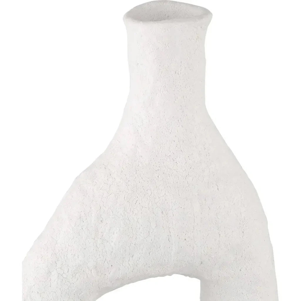 Zante Ceramic White Vase Set of 3 - LOOMLAN - Currey & Co - Vases & Jars