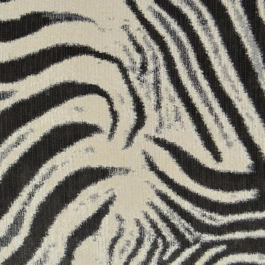 Zebrana Charcoal Black Throw Pillow Insert - LOOMLAN - D.V. Kap - Throw Pillows