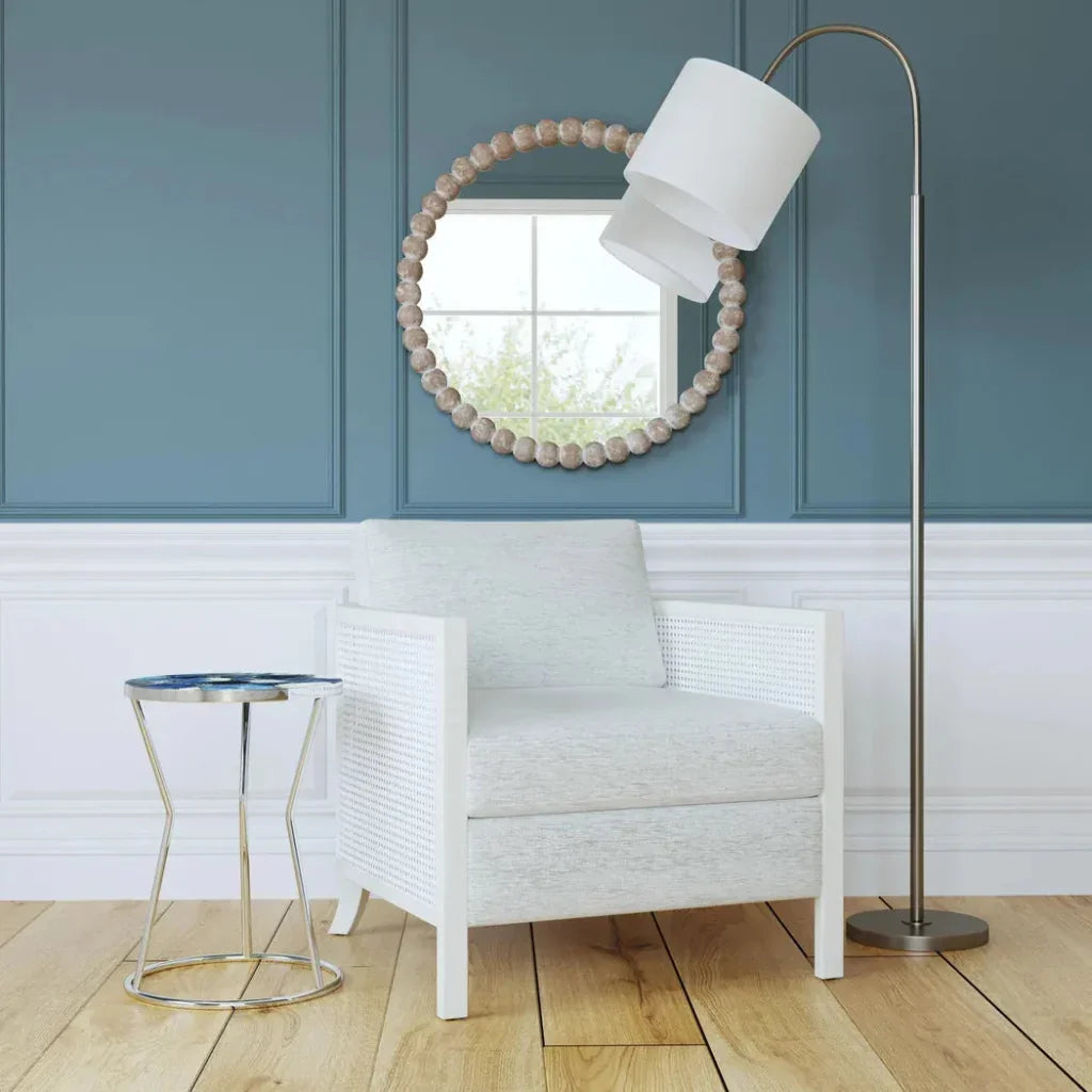 Zeena MDF Brown Wall Mirror - LOOMLAN - Bassett Mirror - Wall Mirrors