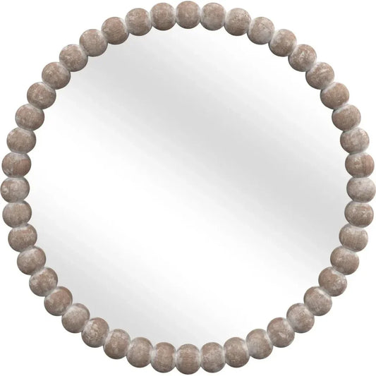 Zeena MDF Brown Wall Mirror - LOOMLAN - Bassett Mirror - Wall Mirrors