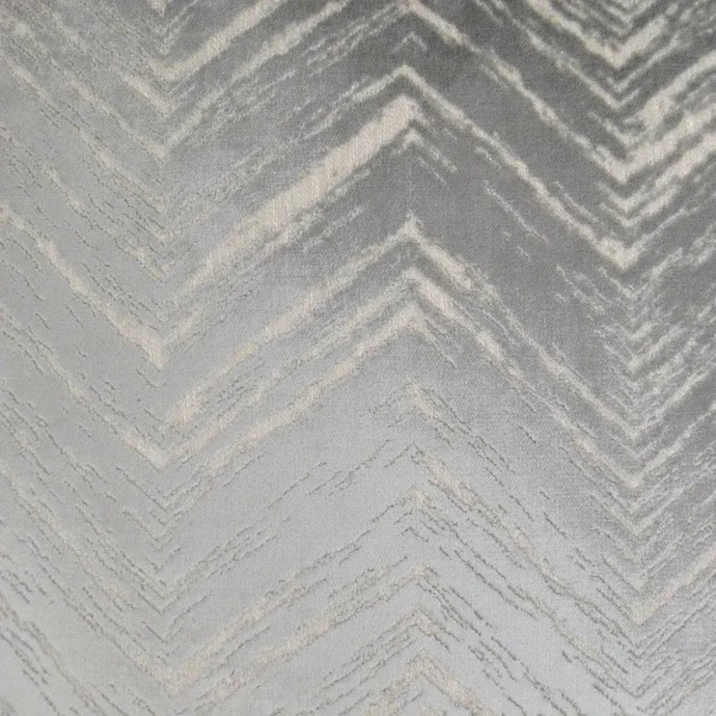 Zermatt Silver Chevron Silver Large Throw Pillow Insert - LOOMLAN - D.V. Kap - Throw Pillows