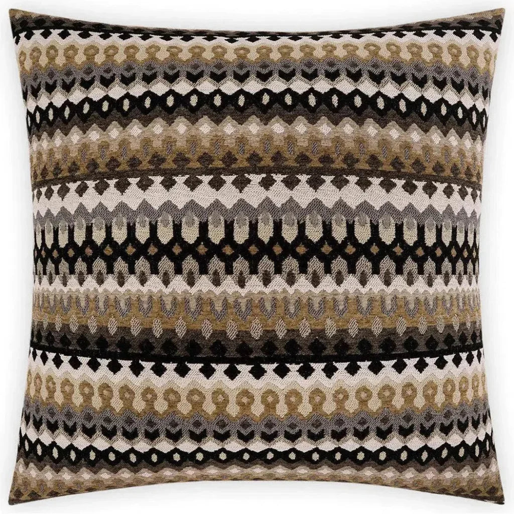 Ziba Black Throw Pillow With Insert - LOOMLAN - D.V. Kap - Throw Pillows
