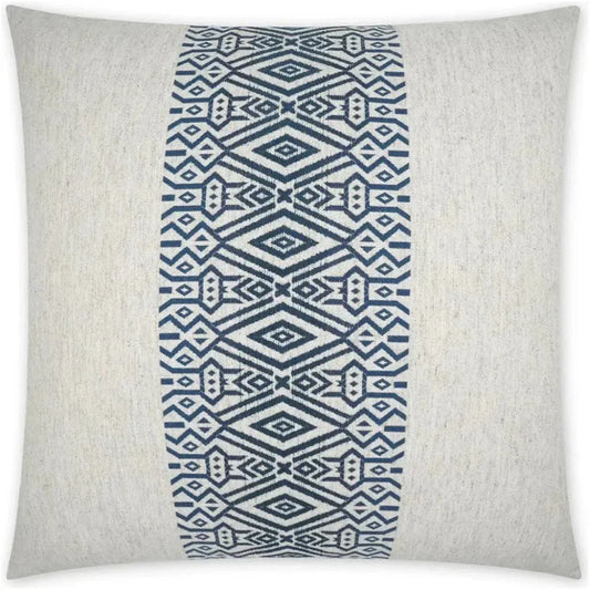 Zinga Indigo Band Navy Large Throw Pillow Insert - LOOMLAN - D.V. Kap - Throw Pillows