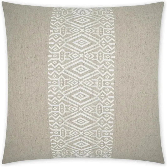 Zinga Twine Band Tan Large Throw Pillow Insert - LOOMLAN - D.V. Kap - Throw Pillows