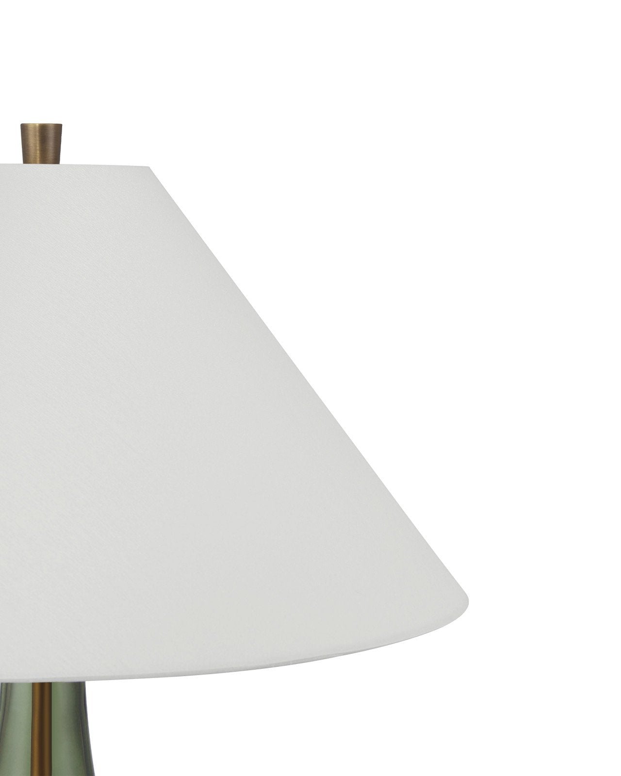 Olive Glass Table Lamp