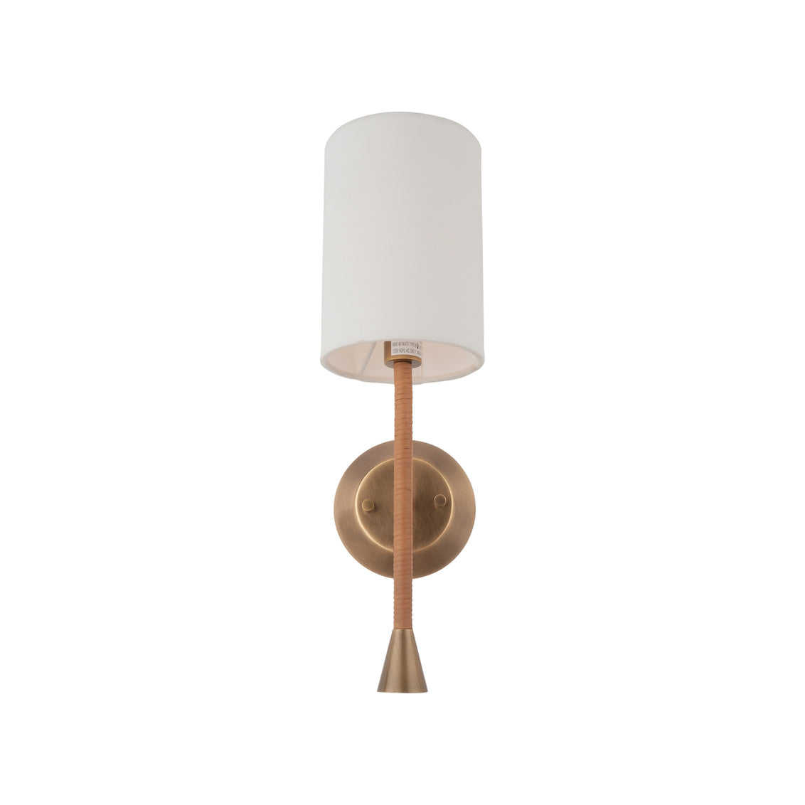 Jaxson Wrapped Rattan Arm Wall Sconce