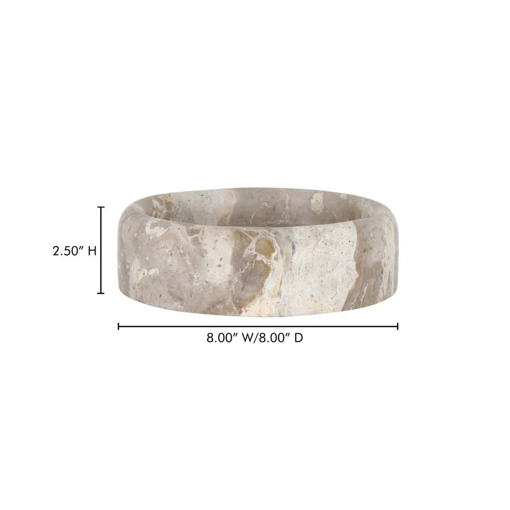 Anais Catchall Marble Tray - LOOMLAN - Moe's Home - Trays