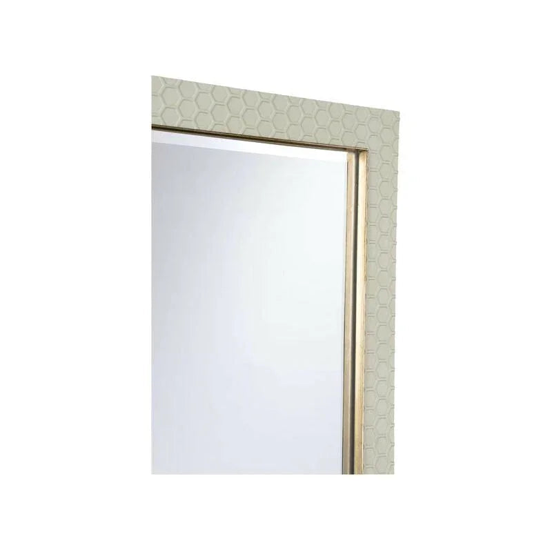 April Honeycomb Pattern Grey Wall Mirror - LOOMLAN - Chelsea House - Wall Mirrors