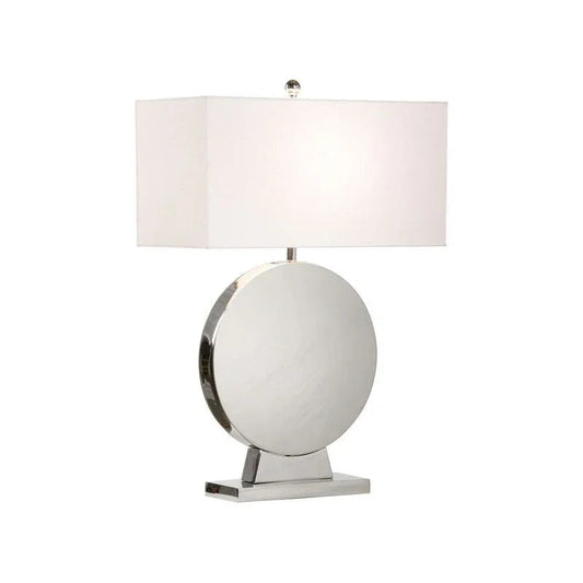 Aston Polished Nickel Finish Table Lamp - LOOMLAN - Wildwood - Table Lamps