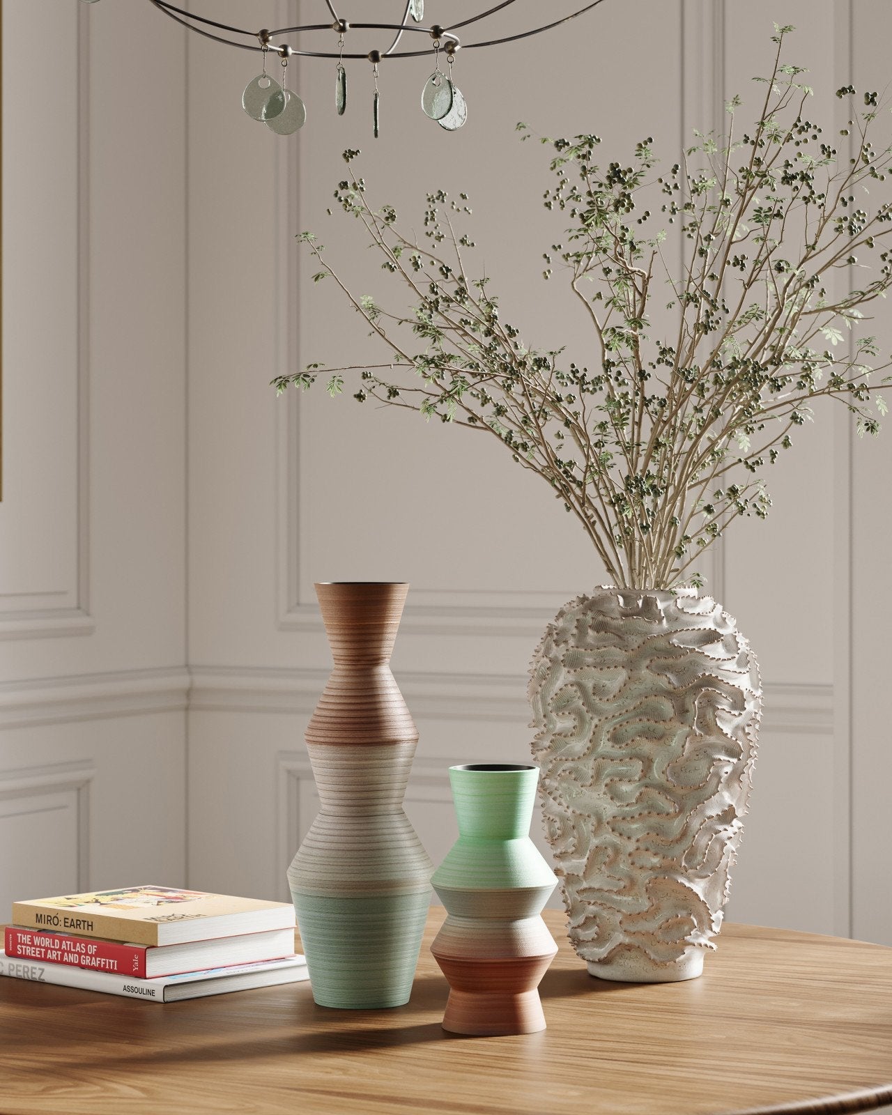 Happy 80's Porcelain Multi Color Vase (Set of 2)
