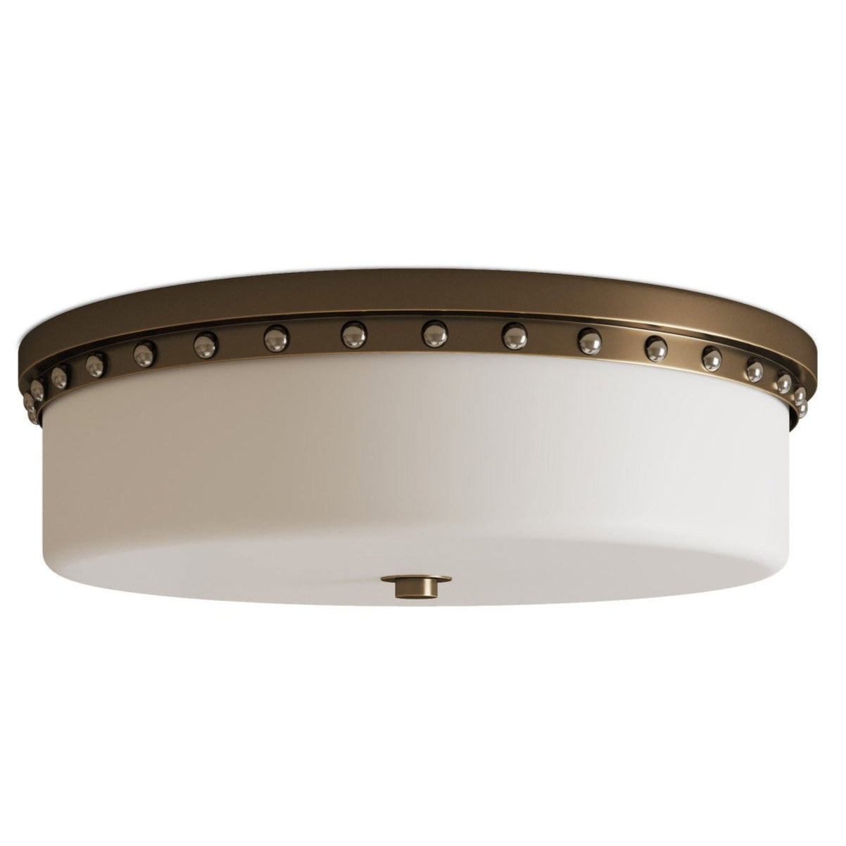 Barnabe Brass Finish Flush Mount-Flush Mounts-Currey & Co-LOOMLAN