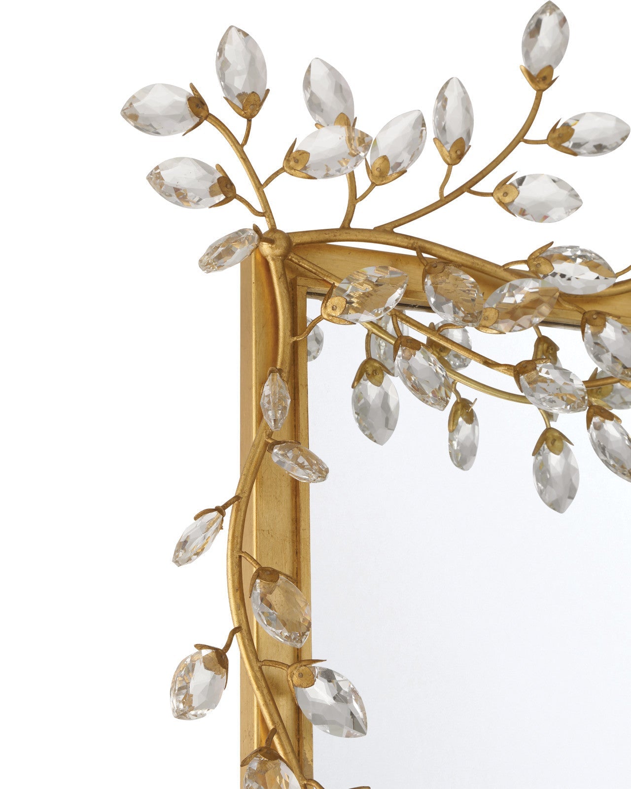 Forget-Me-Not Metal Frame Wall Mirror