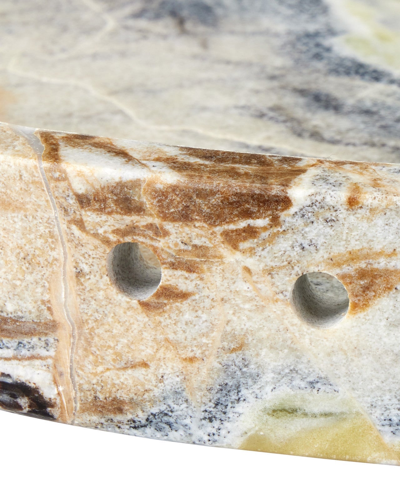 Freya Floral Jade Marble Decorative Tray