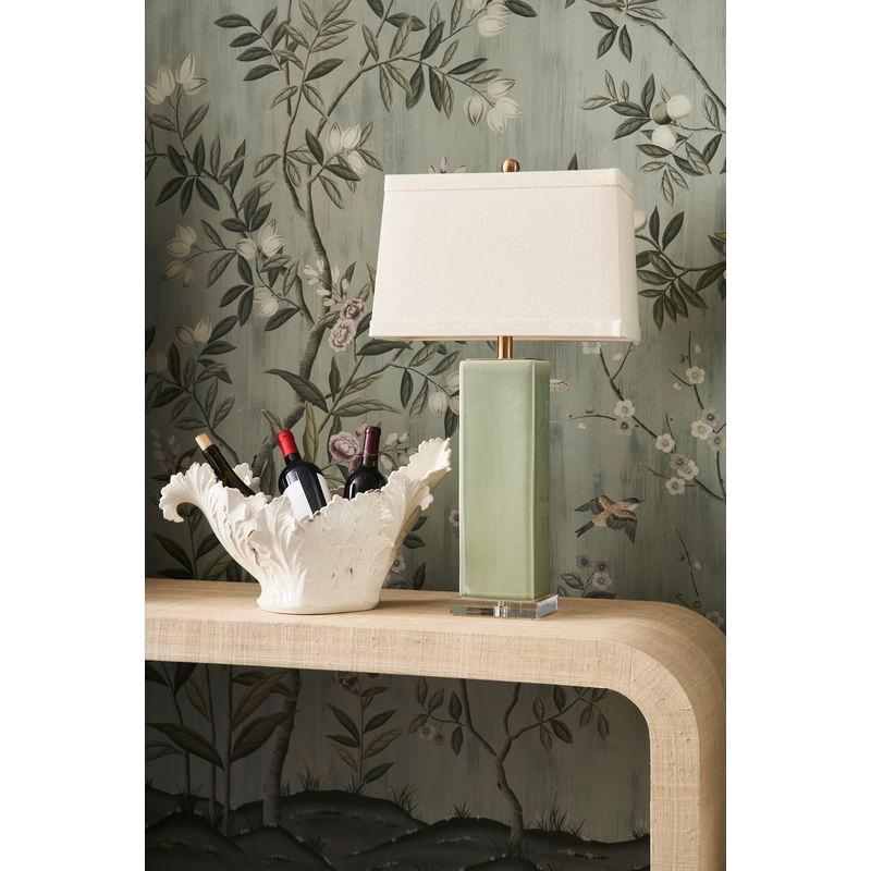 Becker Ceramic Made Antique Brass Vase Table Lamp - LOOMLAN - Chelsea House - Table Lamps