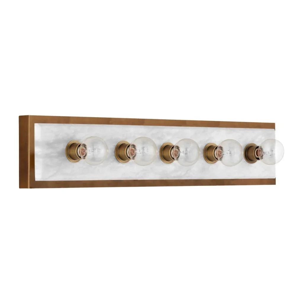 Berdine Large Brass Design Wall Sconce - LOOMLAN - Currey & Co - Wall Sconces