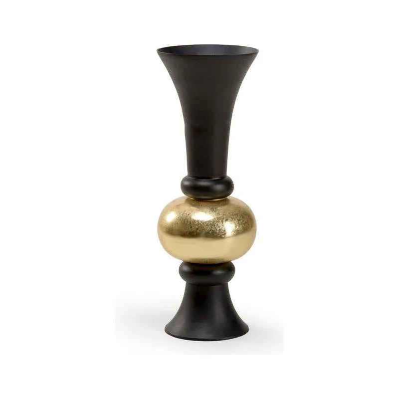 Beu 7 Trumpet Metal Black Vase - LOOMLAN - Wildwood - Vases & Jars