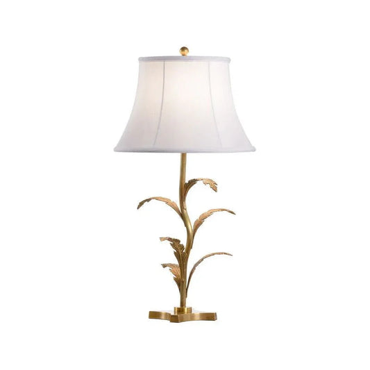 Beverly Glen Brass Finished Leaf Design Table Lamp - LOOMLAN - Wildwood - Table Lamps