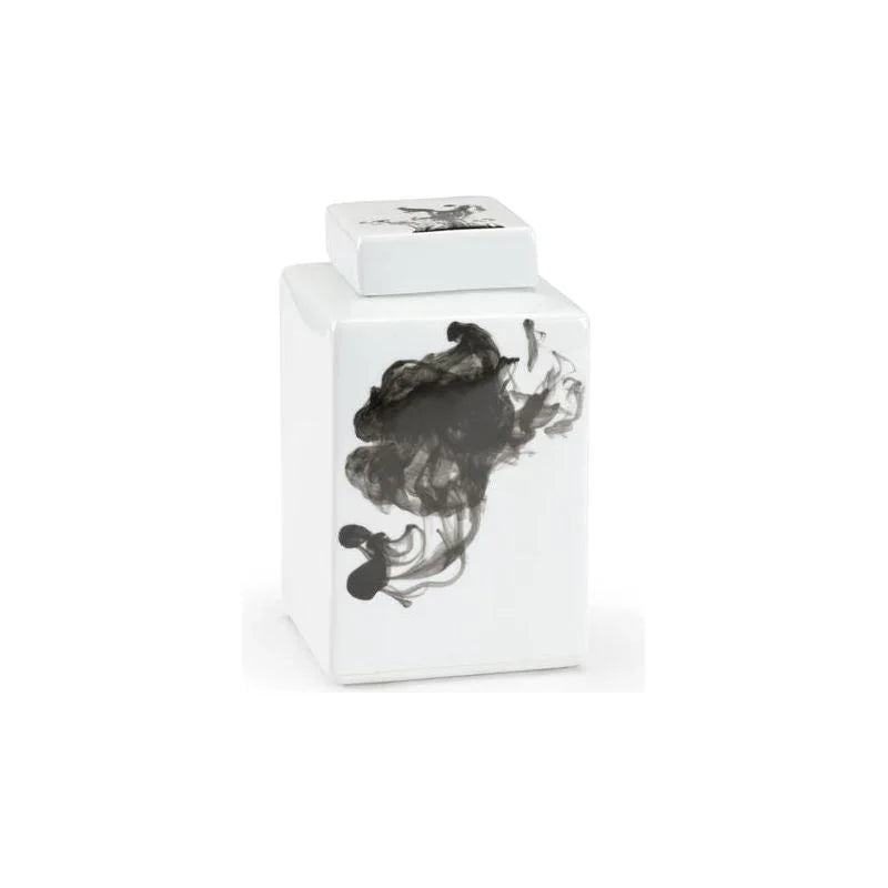 Black Jizhou Swirl Design Porcelain Vase - LOOMLAN - Chelsea House - Vases & Jars