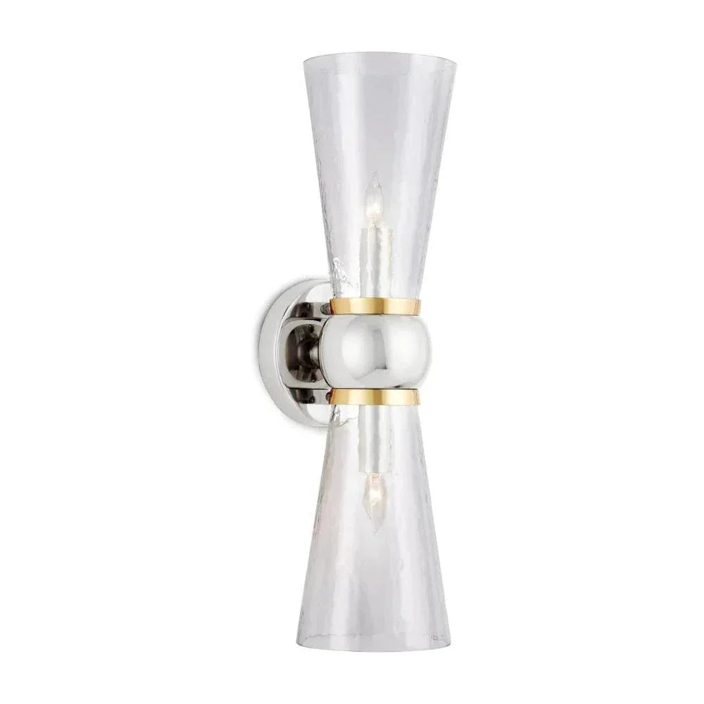 Byford Modern Glow Bath 2 - Light Wall Sconce - LOOMLAN - Currey & Co - Wall Sconces